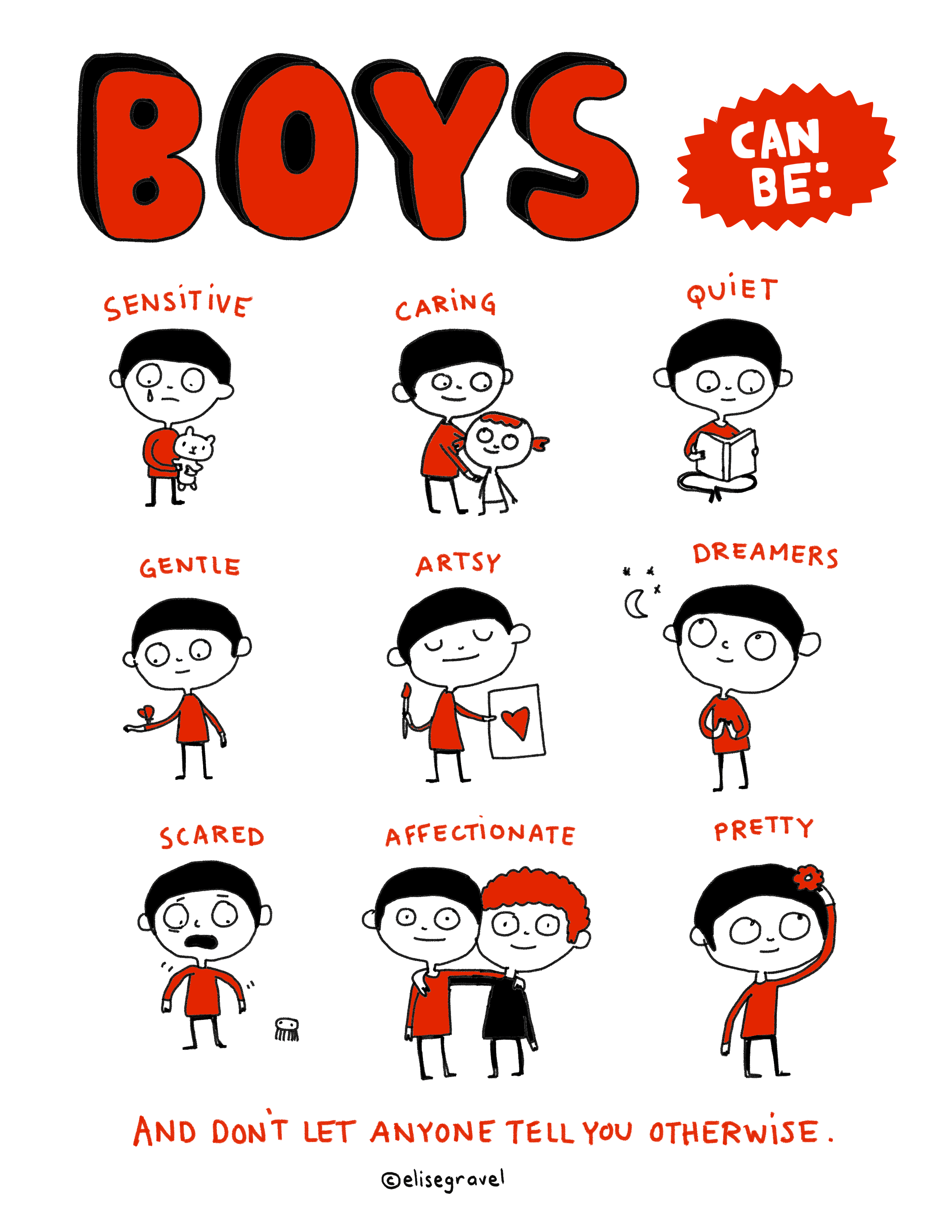 Elise Gravel · Boys Can Be